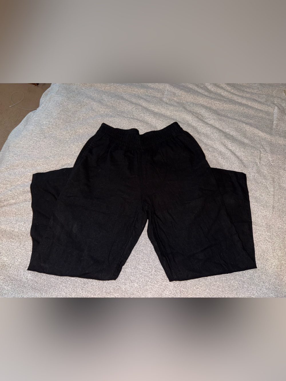 Old Navy Black high rise straight leg comfort  Linen pants